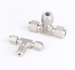 Tee d'unió de compressió d'acer inoxidable