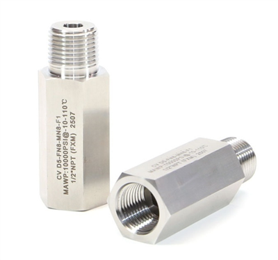 Vàlvula de retenció unidireccional d'acer inoxidable d'alta pressió de 10000 psi