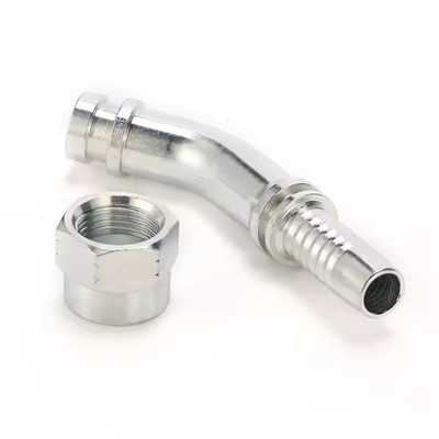 Adaptador de mànega hidràulica JIC Femella Colze de 45 graus Conjunt de mànega femella Connector d'extrem de mànega