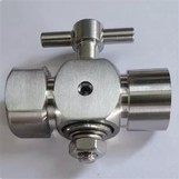 Polla de manòmetre femella d'acer inoxidable