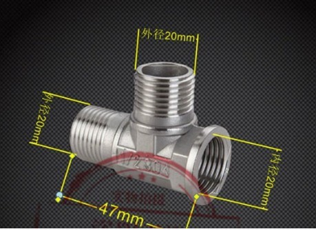 Stainless Steel Tee Connector Female Or Male